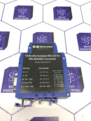 B&B ELECTRONICS OPTICALLY ISOLATED RS-232 TO RS 422/485/  485LDRC9  CONVERTER