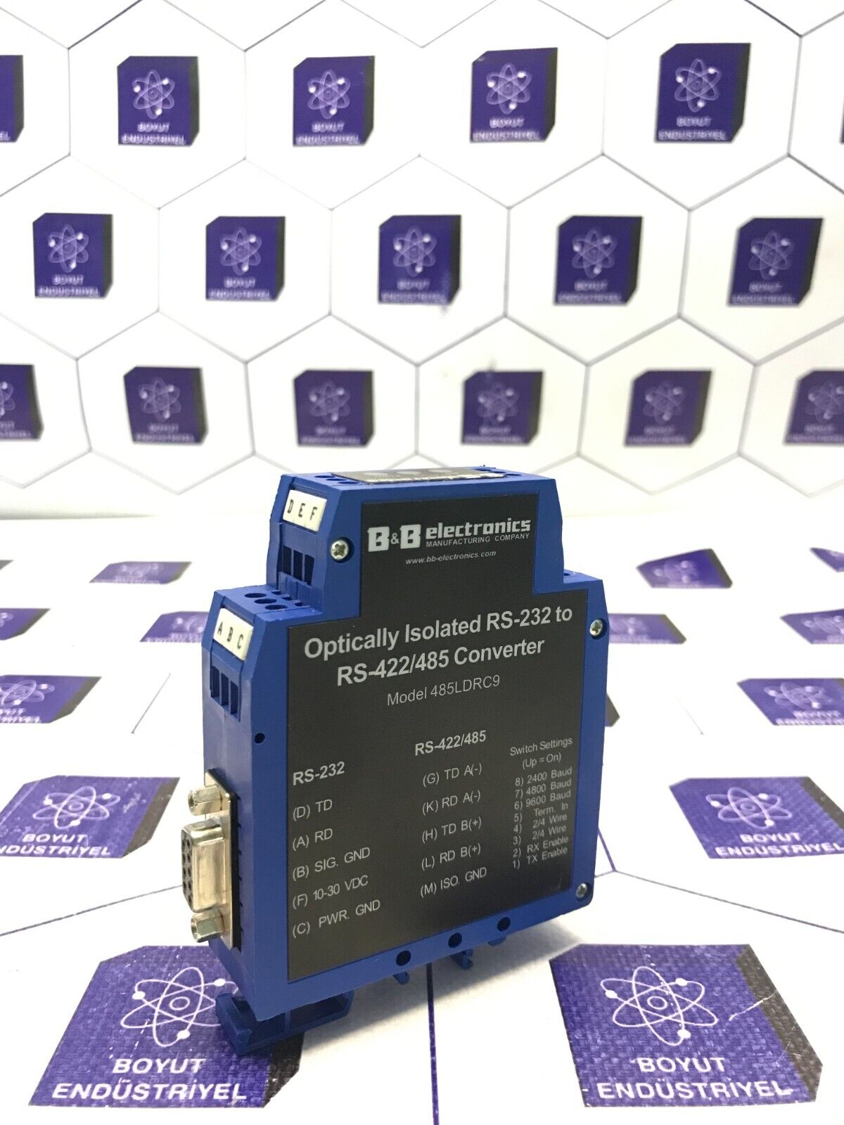 B&B ELECTRONICS OPTICALLY ISOLATED RS-232 TO RS 422/485/  485LDRC9  CONVERTER