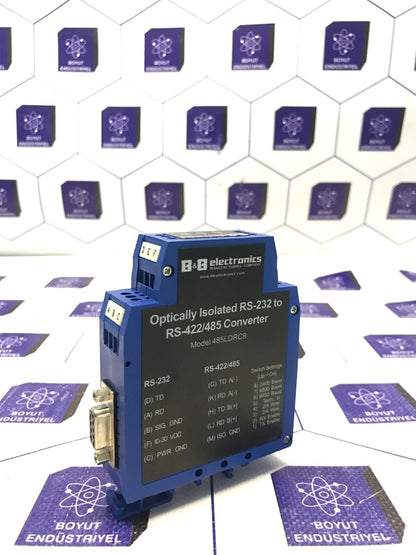 B&B ELECTRONICS OPTICALLY ISOLATED RS-232 TO RS 422/485/  485LDRC9  CONVERTER