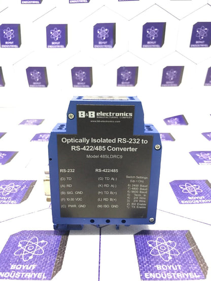 B&B ELECTRONICS OPTICALLY ISOLATED RS-232 TO RS 422/485/  485LDRC9  CONVERTER