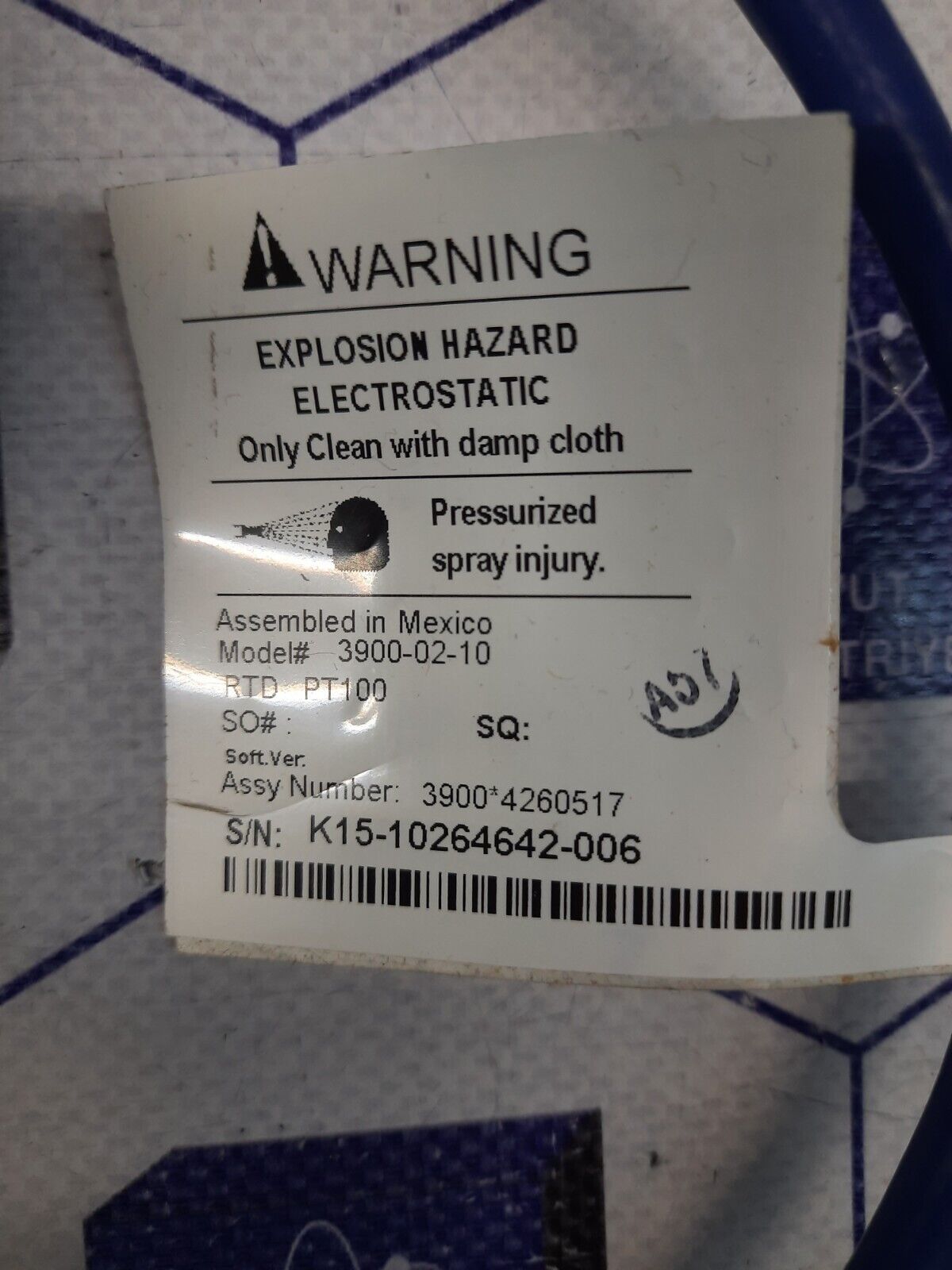 ROSEMOUNT ANALITICAL - RTD PT100 	3900-02-10