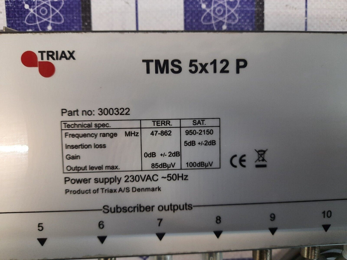 TRIAX  TMS 5X12 P 5 in 12 out Multi-switch