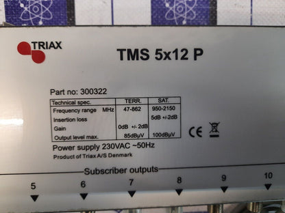 TRIAX  TMS 5X12 P 5 in 12 out Multi-switch