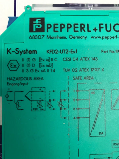 PEPPERL FUCHS 191882 K-SYSTEM KFD2-UT2-Ex1