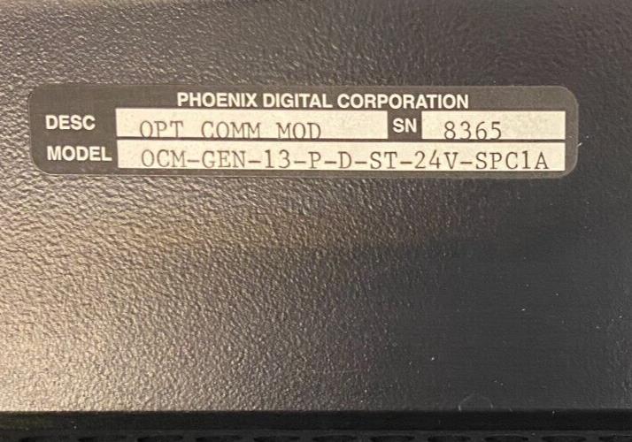 PHOENIX CONTACT-PHOENIX DIGITAL OCM-GEN-13-P-D-ST-24V-SPC1 SN:8365