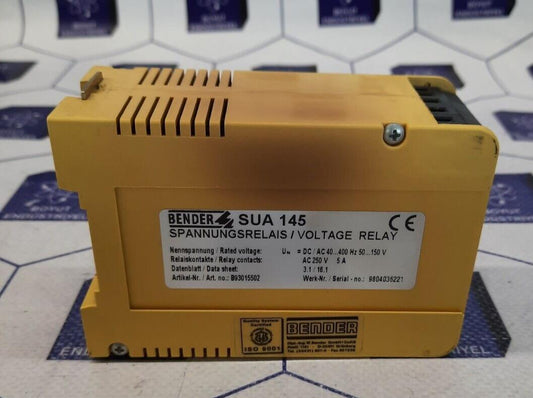 BENDER SUA 145 VOLTAGE RELAY