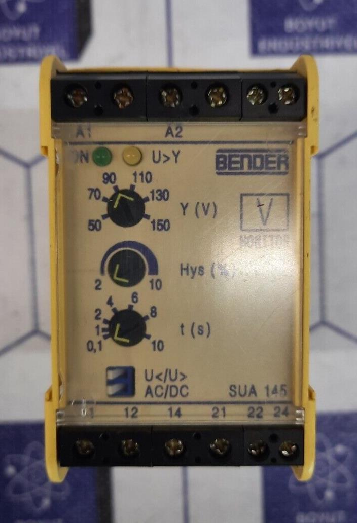BENDER SUA 145 VOLTAGE RELAY