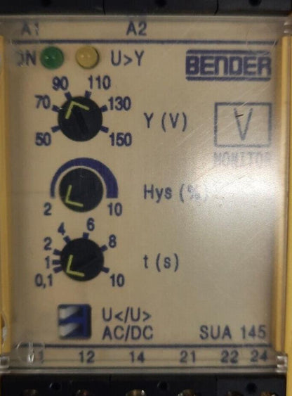 BENDER SUA 145 VOLTAGE RELAY