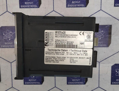 BENDER-IR1575-435-INSULATION MONITORING DEVICE