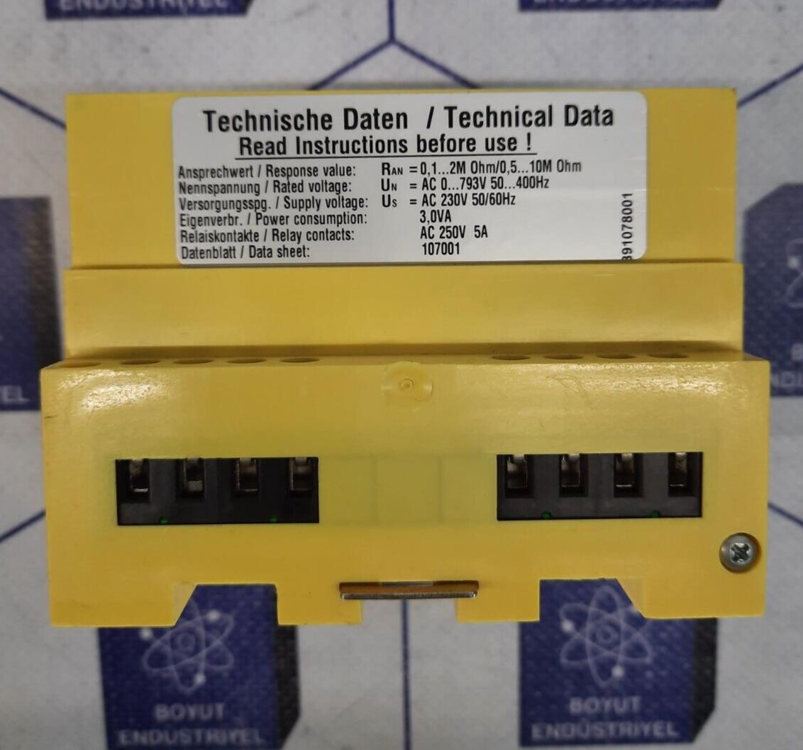 BENDER IREH470Y2-6 INSULATION MONITORING DEVICE