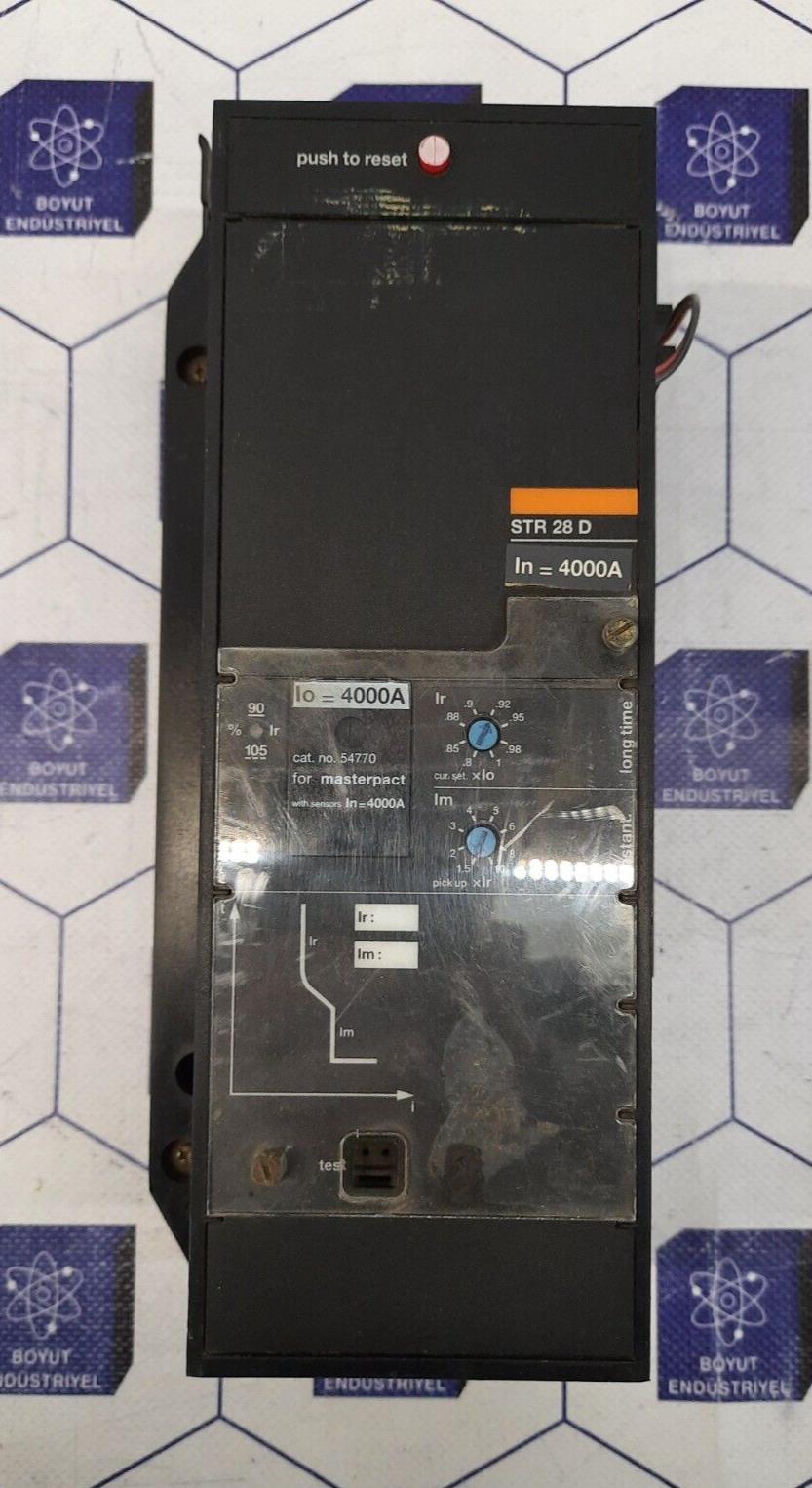 MERLIN GERIN STR 28D In=4000A ELECTRIC TRIP CONTROL CIRCUIT BREAKER 3LD0400943