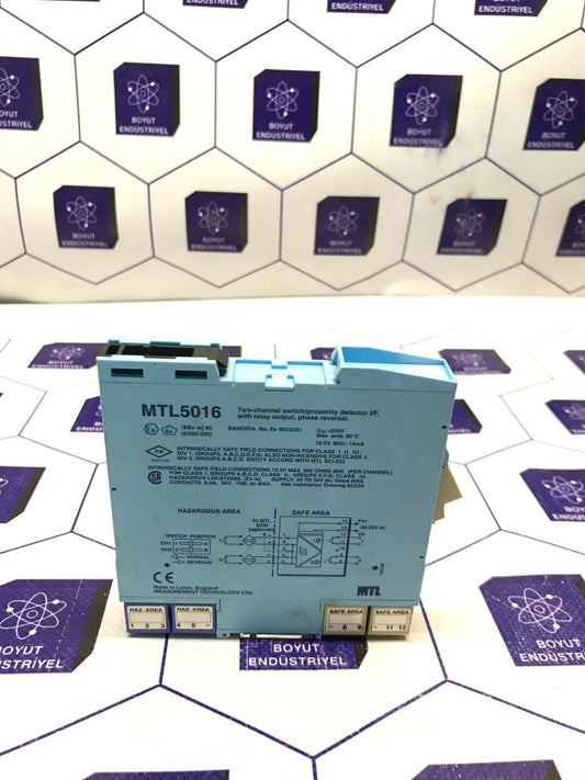 MTL TWO CHANNEL SWITCH/PROXIMITY/DETECTOR INTERFACE MTL5016