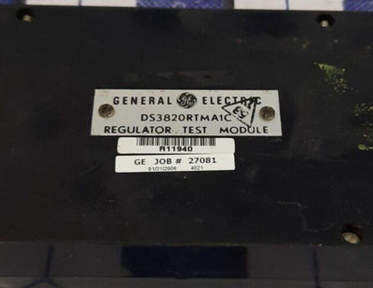 GENERAL ELECTRIC DS3820RTMA1C REGULATOR TEST MODULE