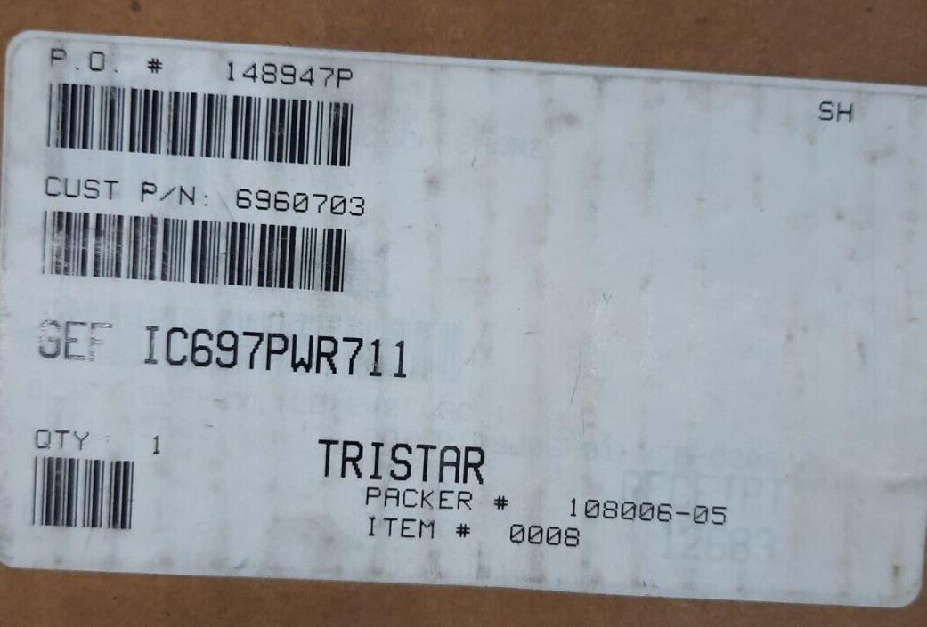 GE FANUC IC697PWR711H POWER SUPPLY 5V-12V+12V 100W AC INPUT (damaged)