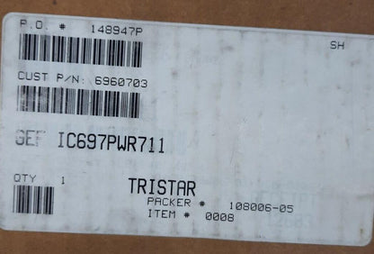 GE FANUC IC697PWR711H POWER SUPPLY 5V-12V+12V 100W AC INPUT (damaged)
