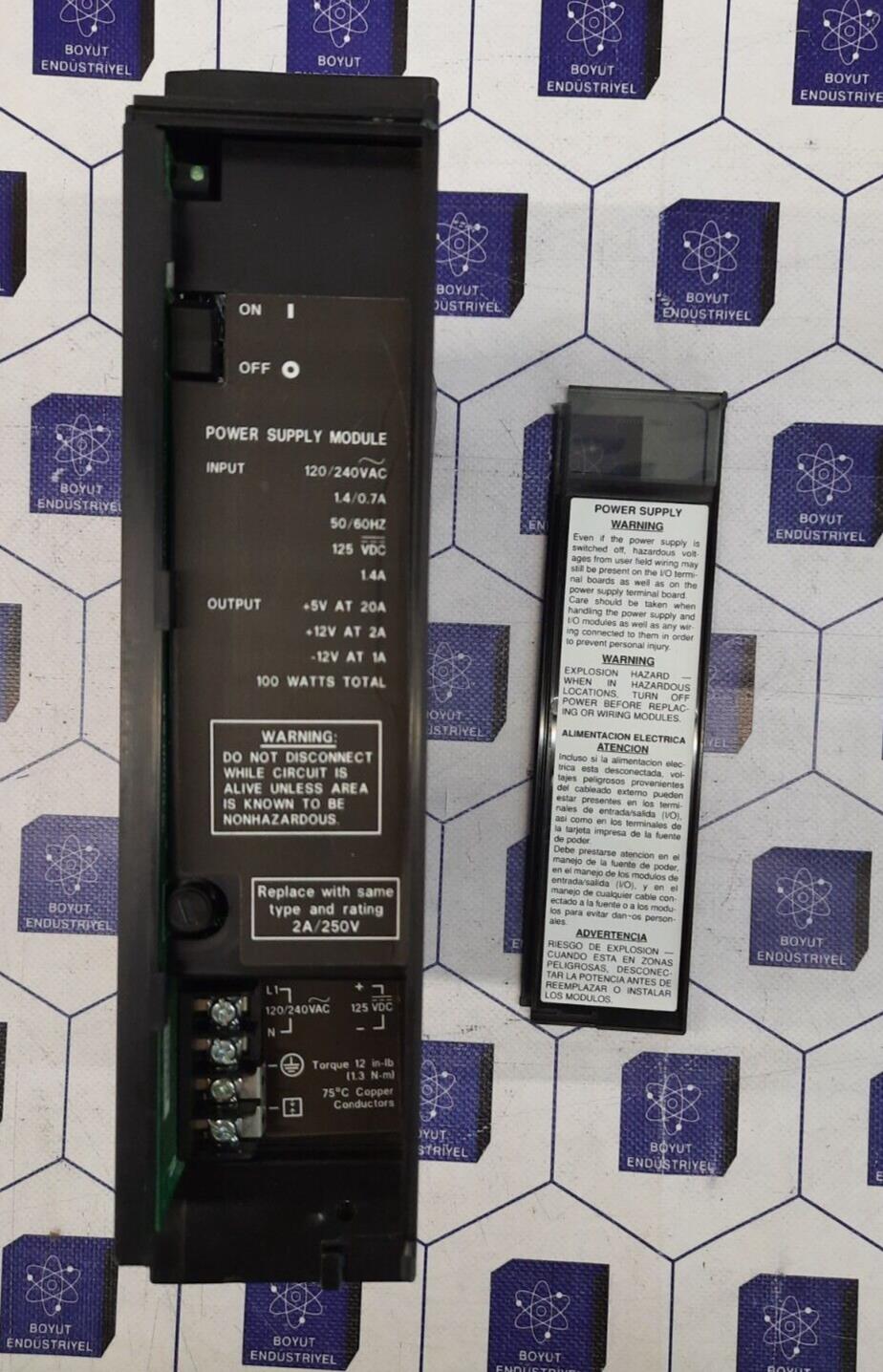 GE FANUC IC697PWR711H POWER SUPPLY 5V-12V+12V 100W AC INPUT (damaged)