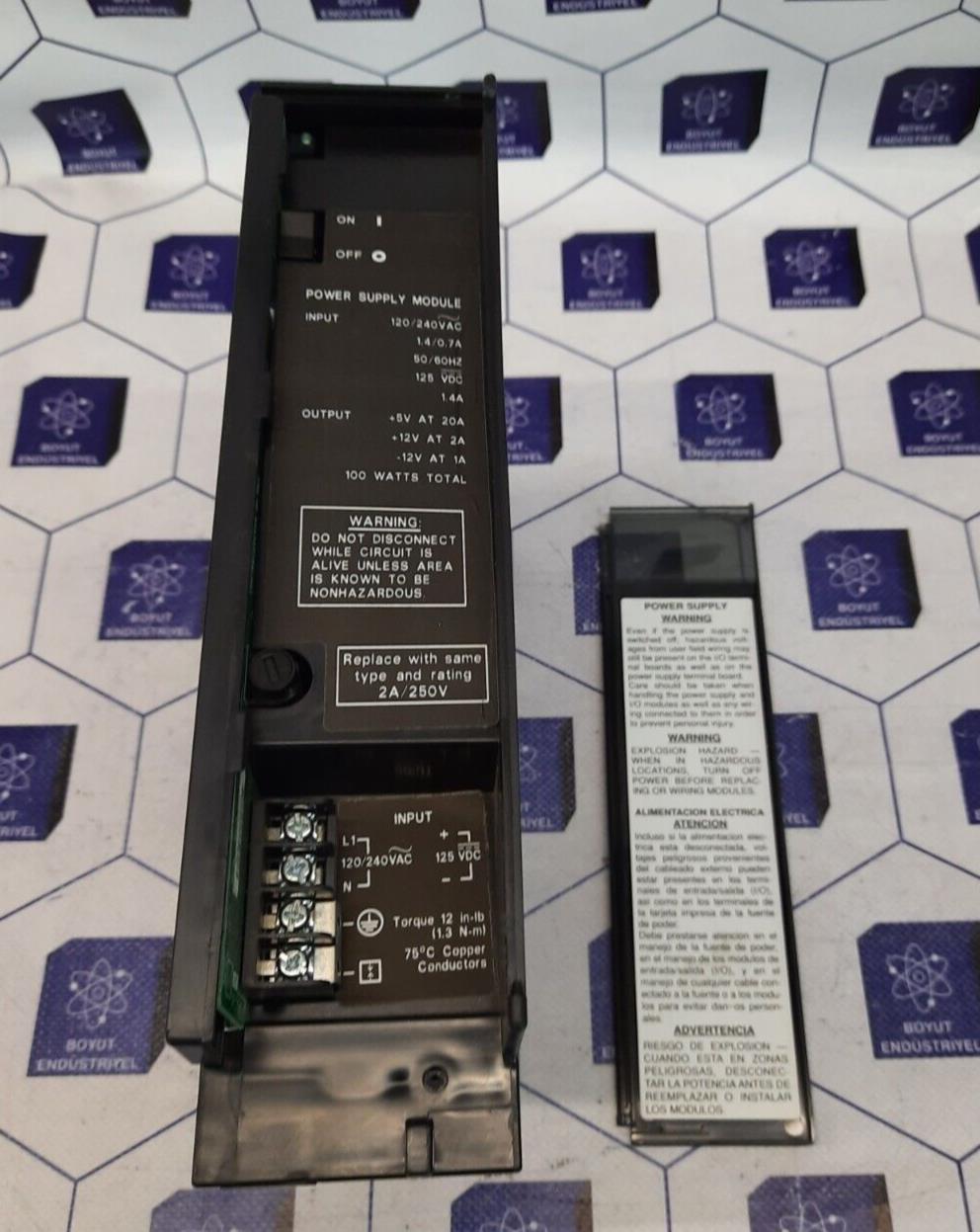 GE FANUC IC697PWR711H POWER SUPPLY 5V-12V+12V 100W AC INPUT (damaged)