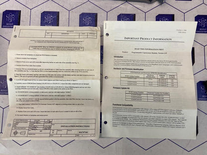 GE FANUC 44A7312222 G08 - IC693PCM301M/311N UPGRADE KIT VERSION 4.05 PCM301/311