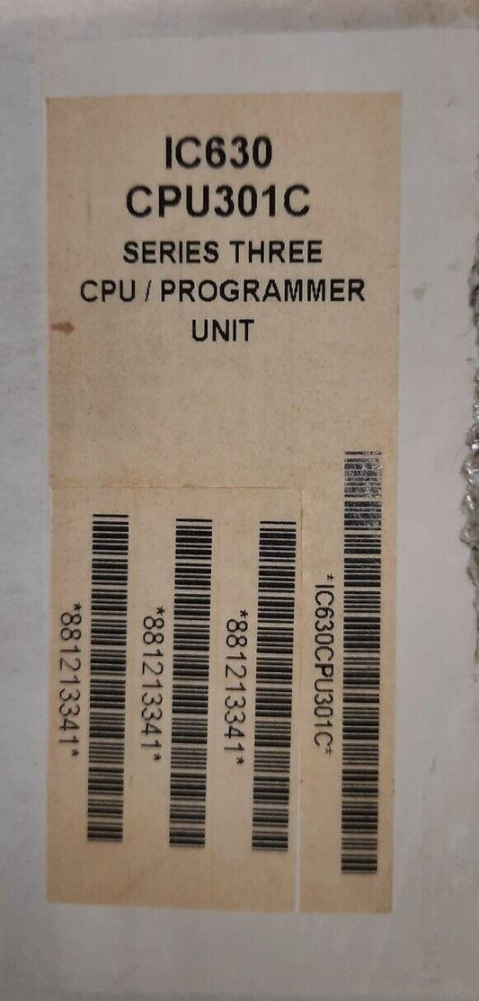 GE FANUC IC630CPU301C SERIESTHREE PROGRAMMABLE CONTROLLER