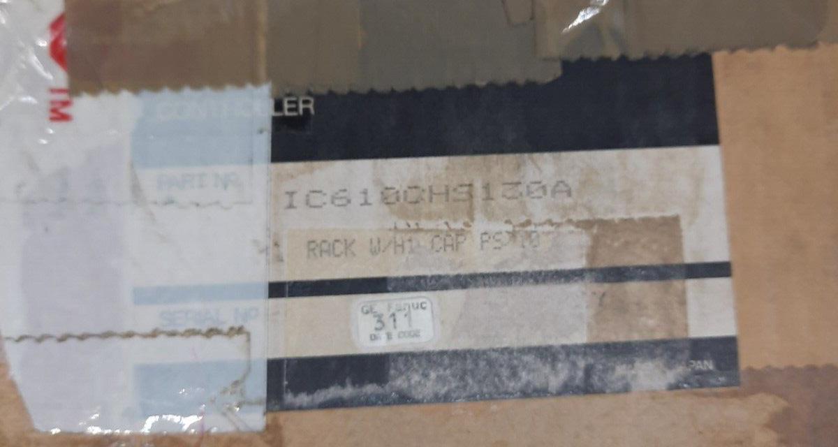 GE FANUC IC610CHS120A RACK W/HI CAP POWER SUPPLY/10 SERIESONE PROGRAMMABLE