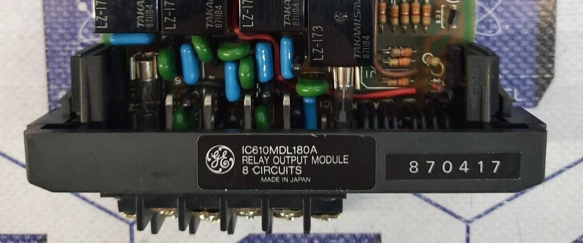 GE FANUC IC610MDL180A RELAY OUTPUT MODULE 8 CIRCUITS