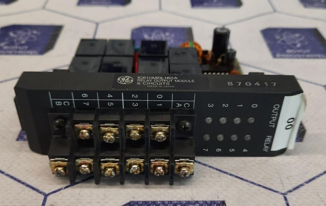 GE FANUC IC610MDL180A RELAY OUTPUT MODULE 8 CIRCUITS