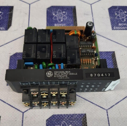 GE FANUC IC610MDL180A RELAY OUTPUT MODULE 8 CIRCUITS