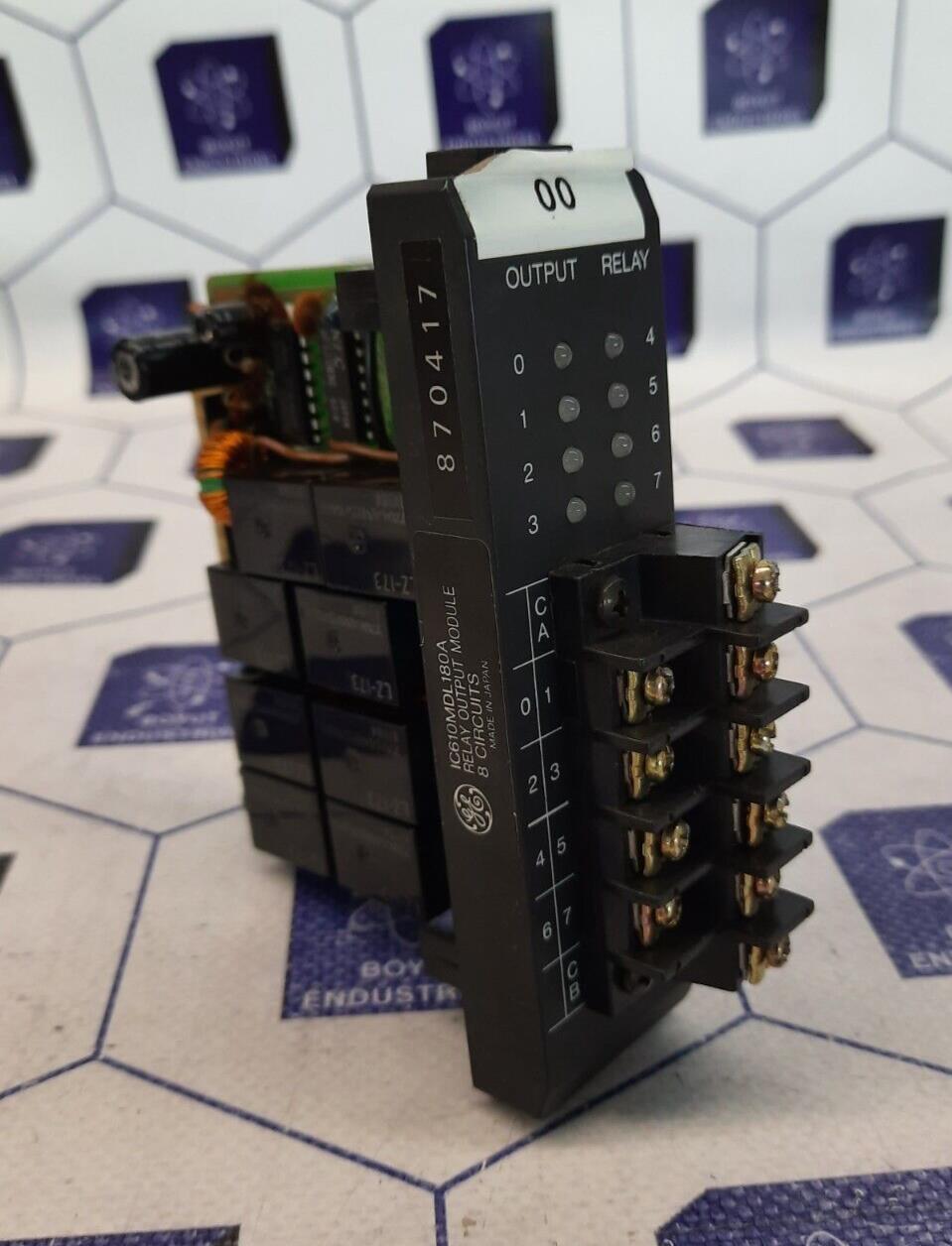 GE FANUC IC610MDL180A RELAY OUTPUT MODULE 8 CIRCUITS