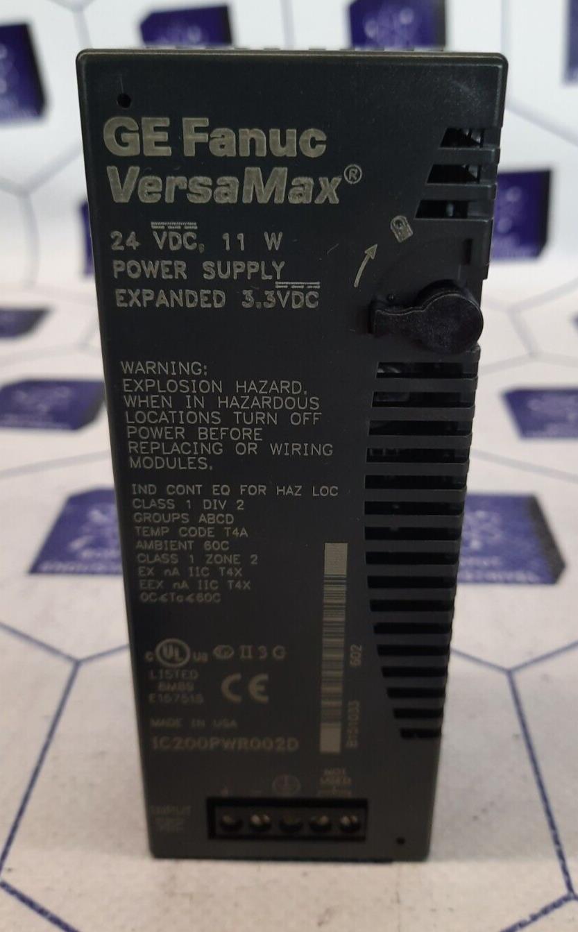 GE FANUC VERSAMAX  IC200PWR002D POWER SUPPLY EXPANDED 3.3VDC