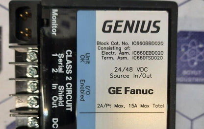 GE FANUC IC660BBD020U GENIUS 16PT SOURCE BLOCK