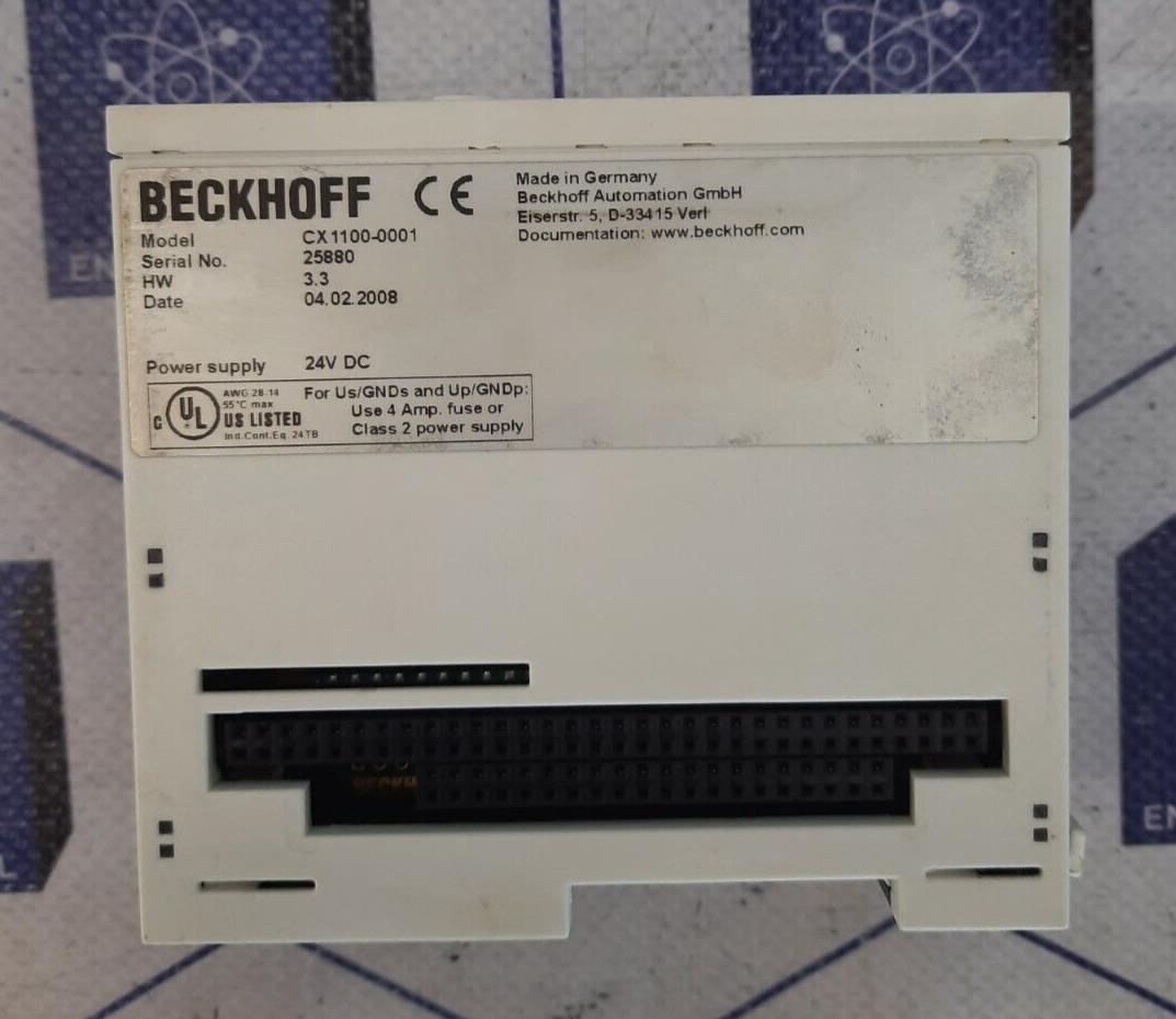 BECKHOFF CX1100-0001 POWER SUPPLY 24V DC