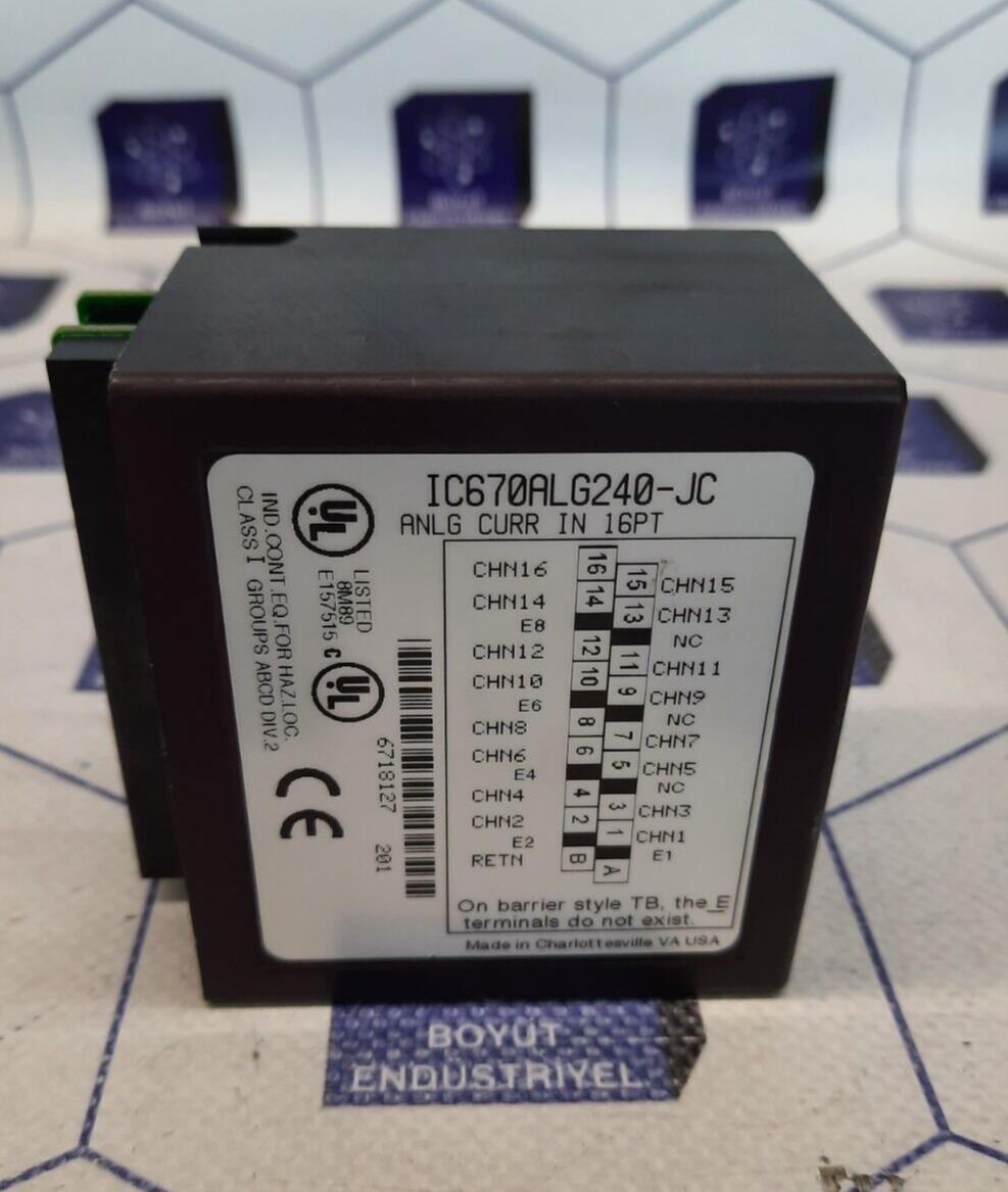 GE FANUC IC670ALG240-JC ANLG CURR IN 16PT
