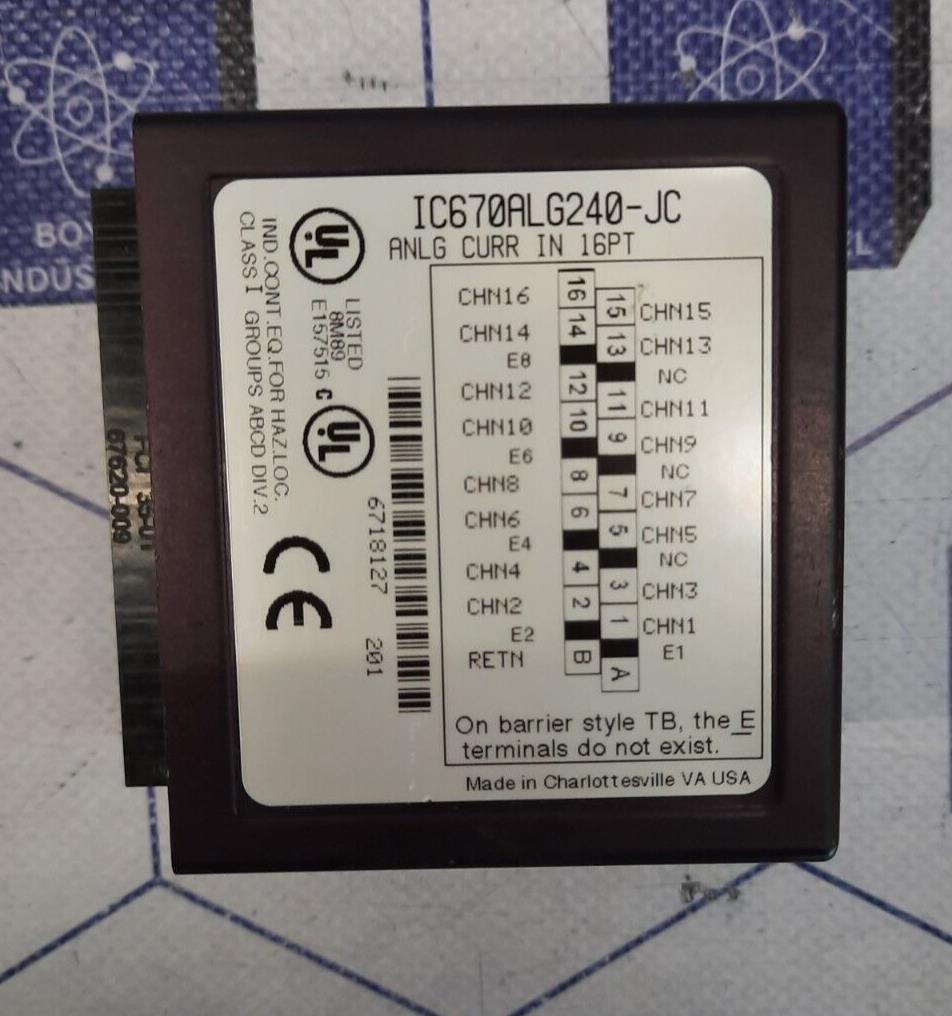 GE FANUC IC670ALG240-JC ANLG CURR IN 16PT