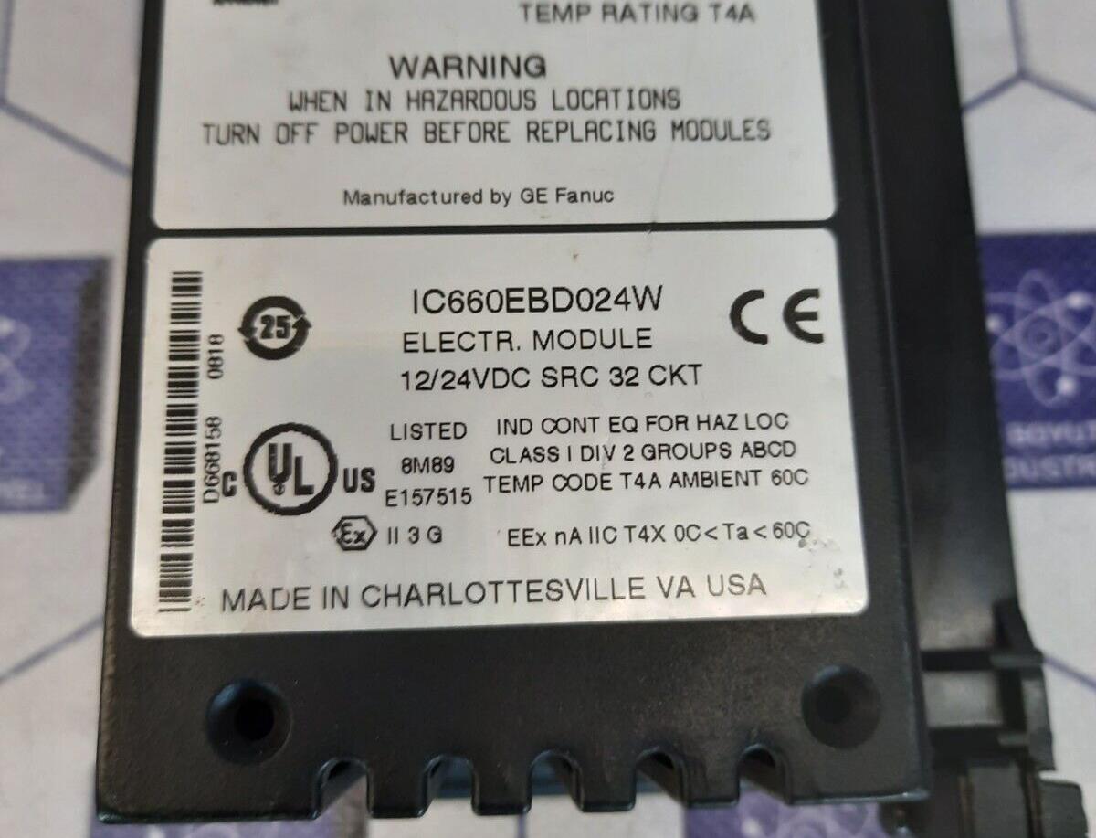 GE FANUC IC660EBD024W - IC660TBD024M TERM MODULE