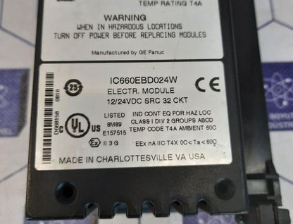 GE FANUC IC660EBD024W - IC660TBD024M TERM MODULE