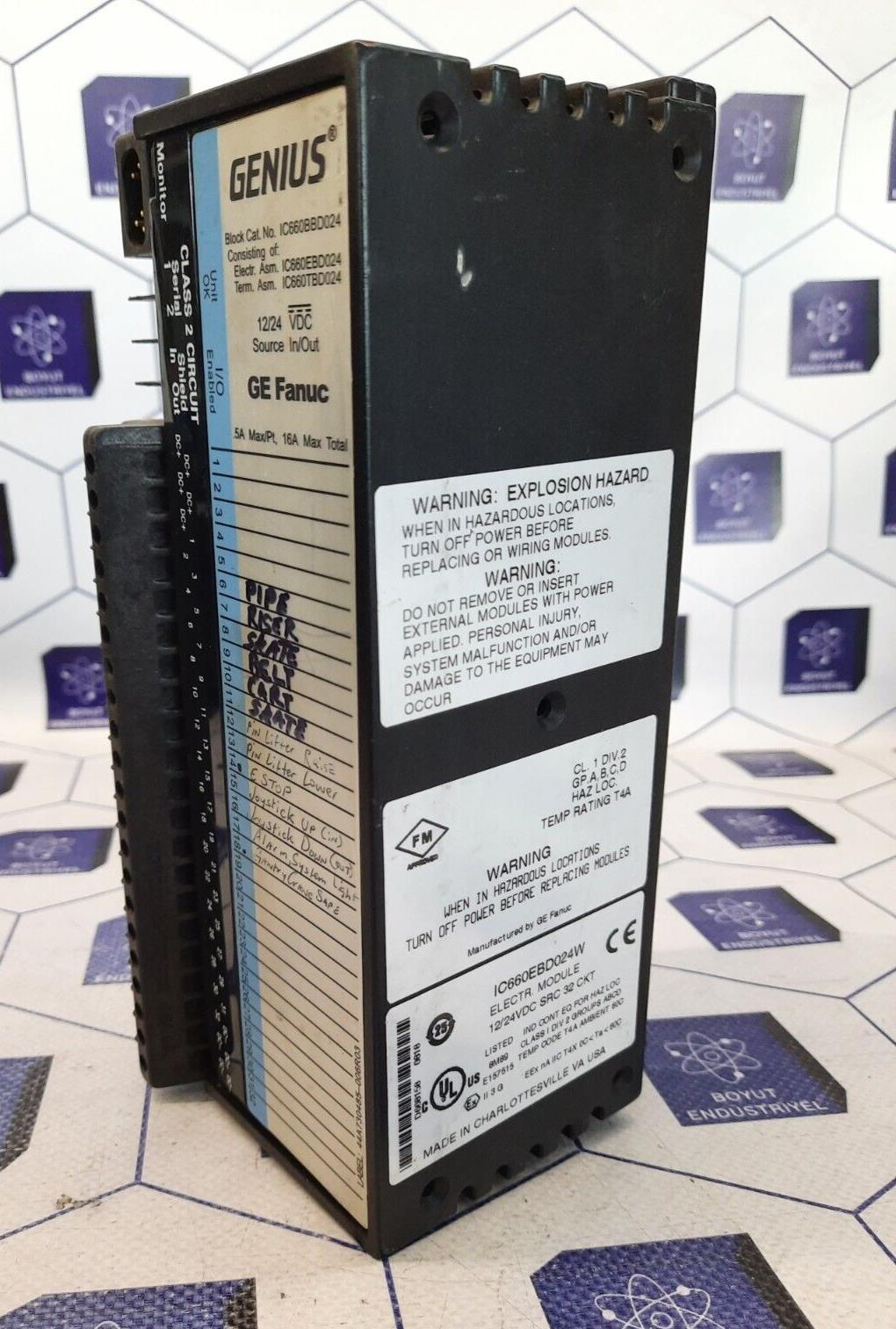 GE FANUC IC660EBD024W - IC660TBD024M TERM MODULE