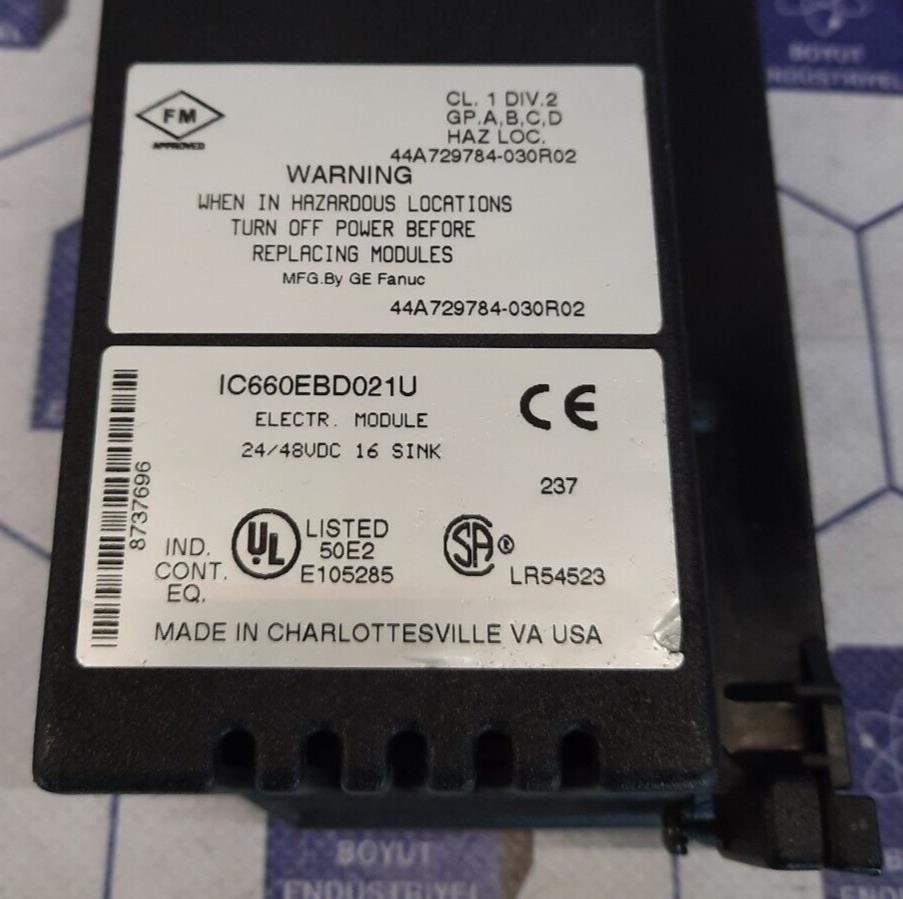 GE FANUC IC660BBD021/IC660EBD021/IC660TSD021 - IC660EBD021U/IC660TSD021K GENIUS