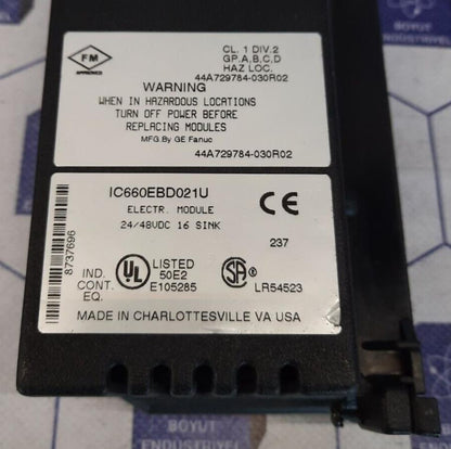 GE FANUC IC660BBD021/IC660EBD021/IC660TSD021 - IC660EBD021U/IC660TSD021K GENIUS