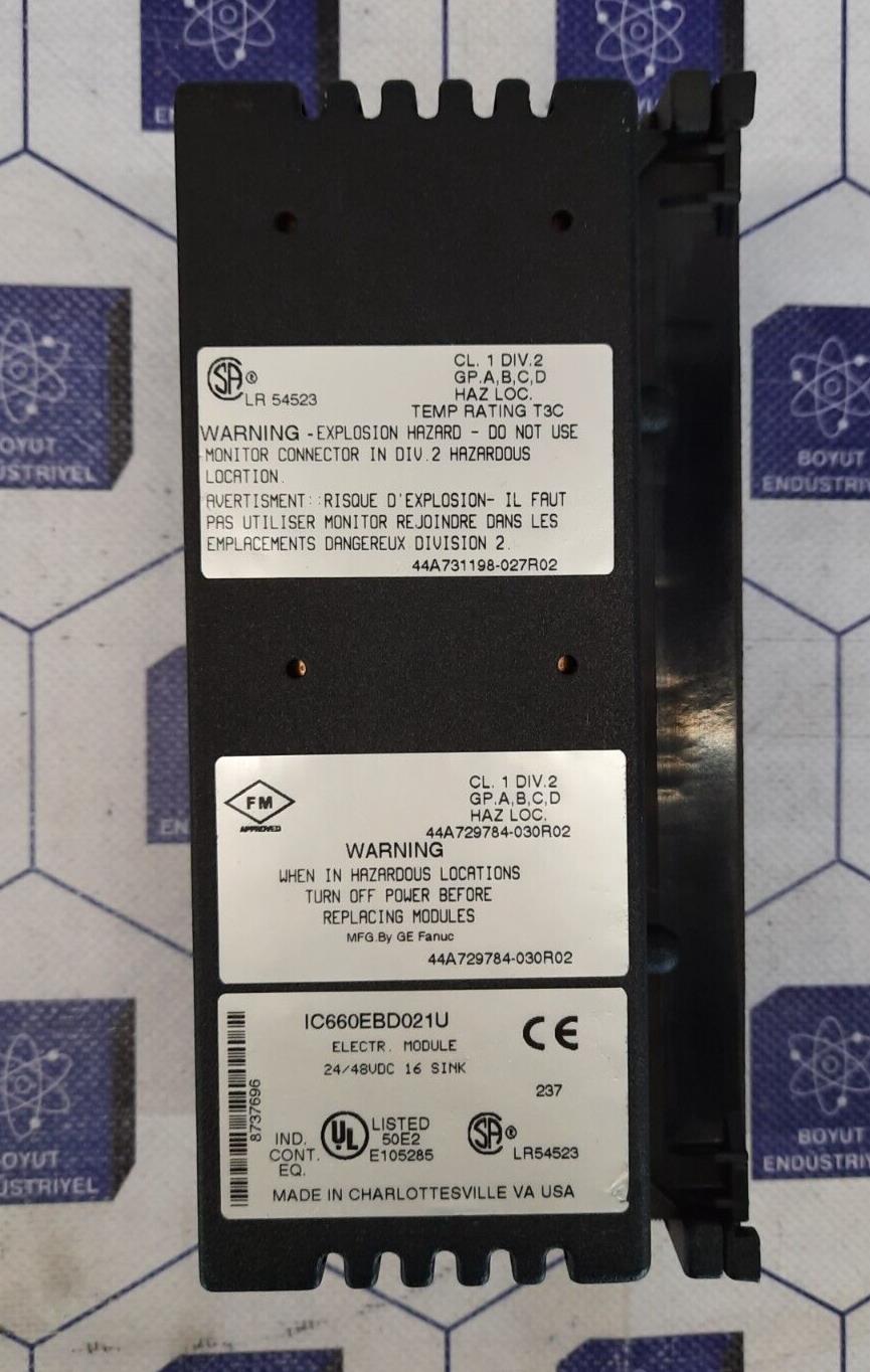 GE FANUC IC660BBD021/IC660EBD021/IC660TSD021 - IC660EBD021U/IC660TSD021K GENIUS