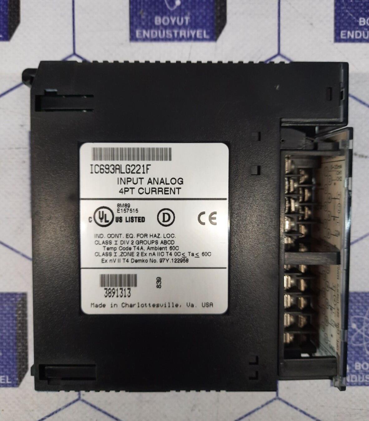 GE FANUC IC693ALG221F INPUT ANALOG 4PT CURRENT
