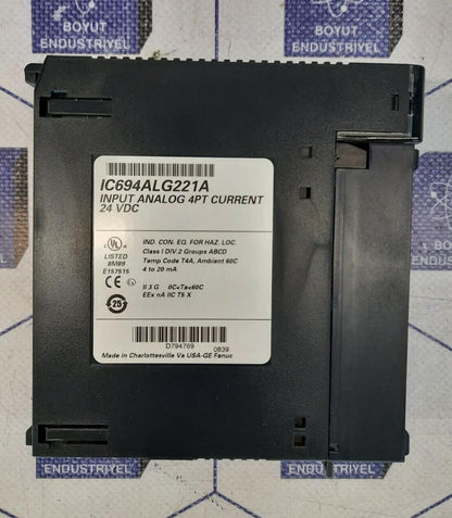 GE FANUC IC693ALG221A INPUT ANALOG 4PT CURRENT24VDC