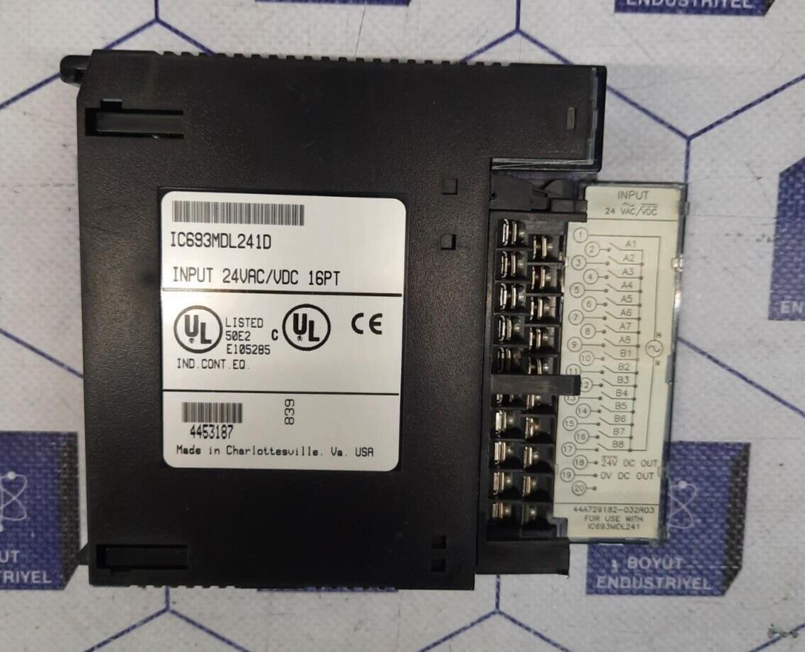 GE FANUC IC693MDL241D INPUT 24VAC/VDC 16PT