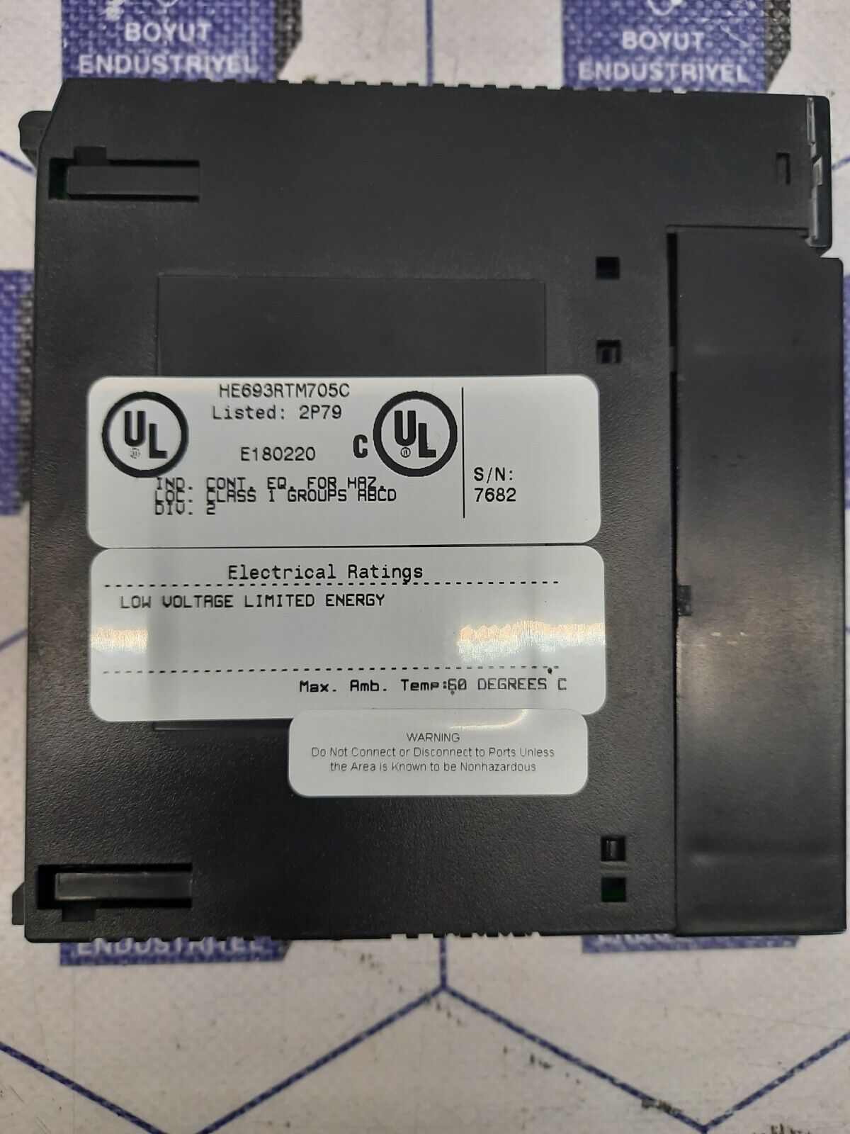 GE FANUC HE693RTM705C ELECTRICAL RATINGS