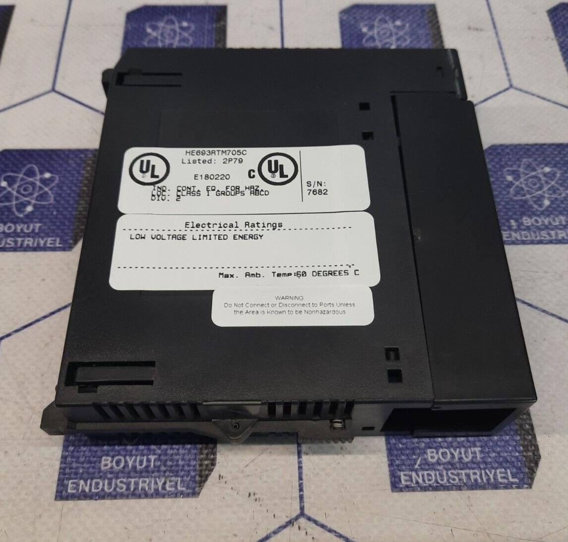 GE FANUC HE693RTM705C ELECTRICAL RATINGS