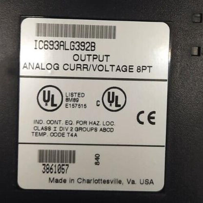 GE FANUC IC693ALG392B OUTPUT ANALOG