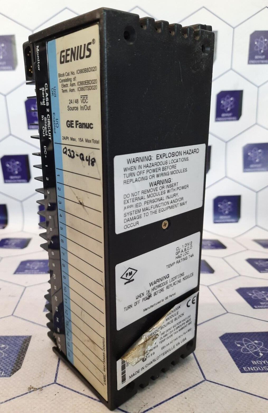 GE FANUC IC660EBD020X/IC660TSD020K - IC660BBD020/IC660EBD020/IC660TSD020