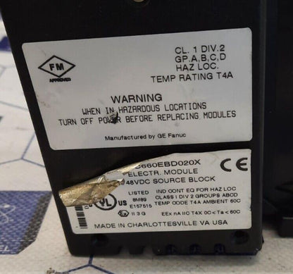 GE FANUC IC660EBD020X/IC660TSD020K - IC660BBD020/IC660EBD020/IC660TSD020