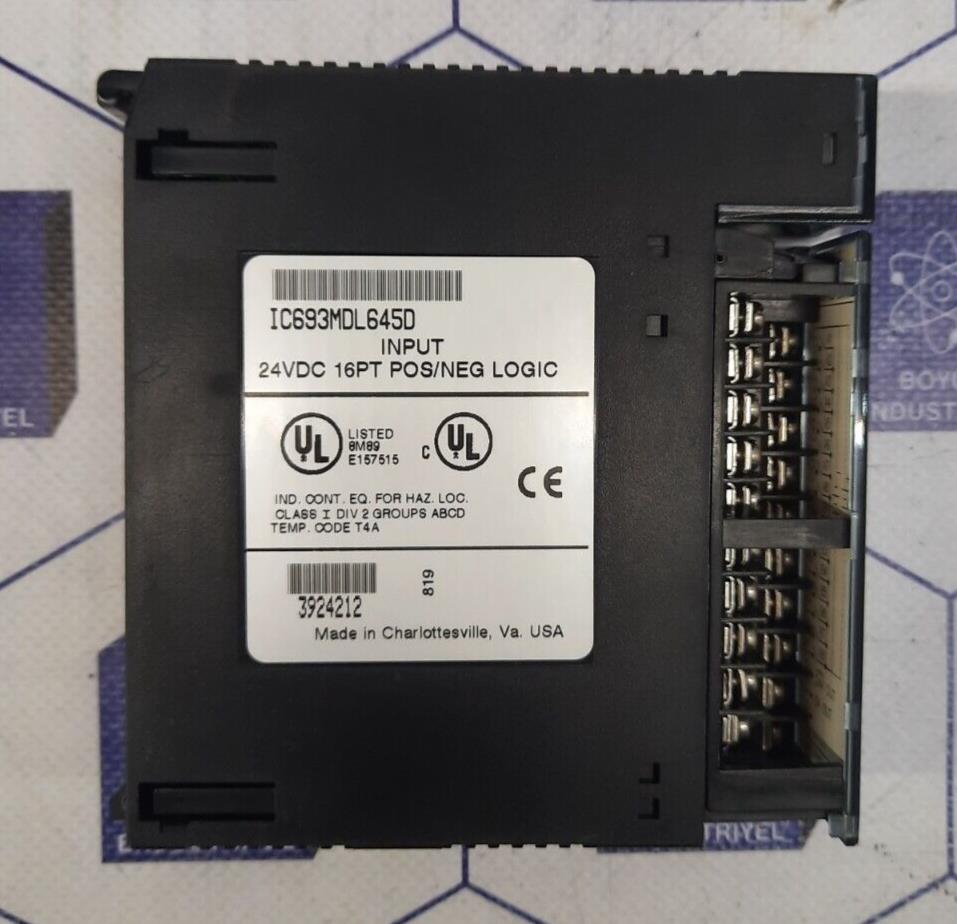 GE FANUC IC693MDL645D INPUT 24VDC 16PT POS/NEG LOGIC
