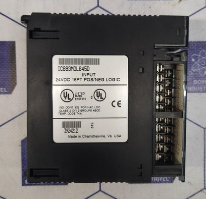 GE FANUC IC693MDL645D INPUT 24VDC 16PT POS/NEG LOGIC