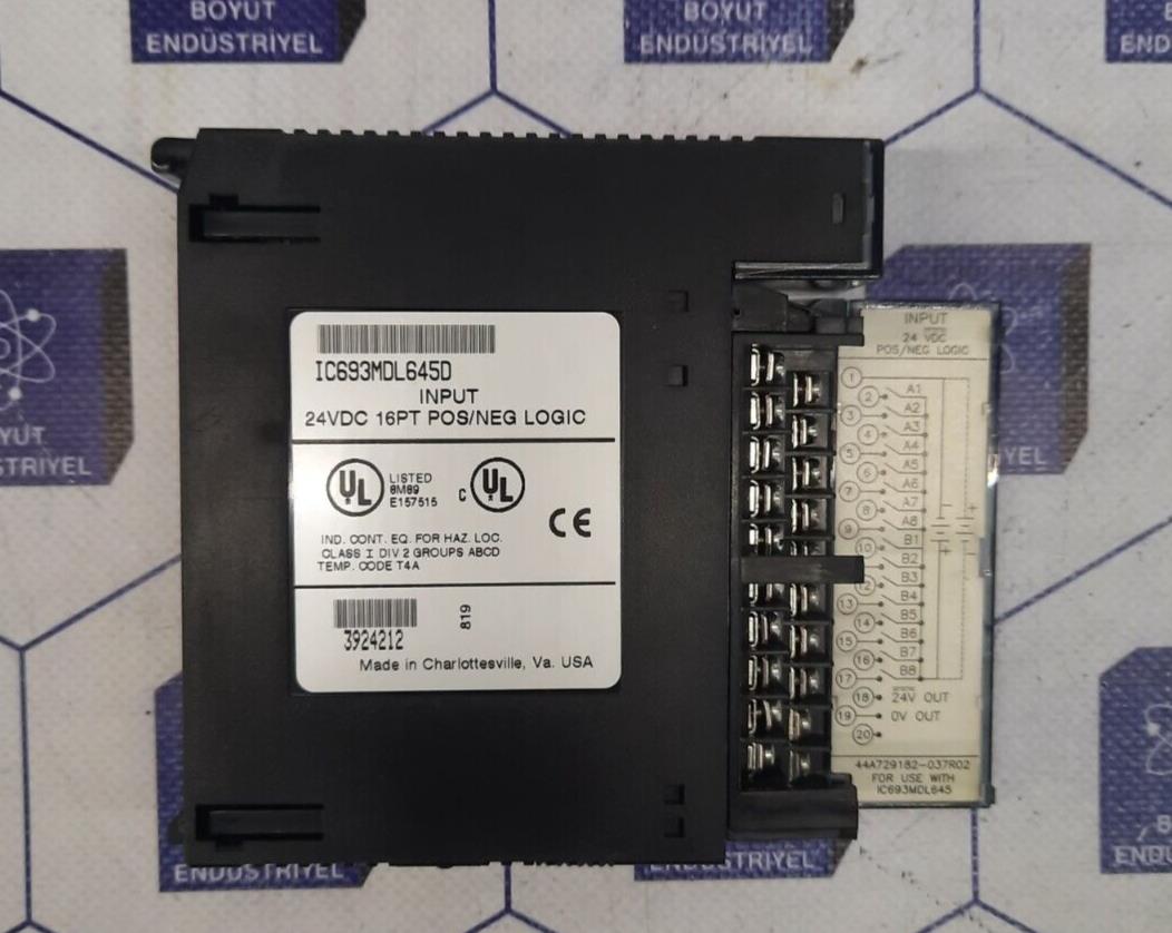 GE FANUC IC693MDL645D INPUT 24VDC 16PT POS/NEG LOGIC